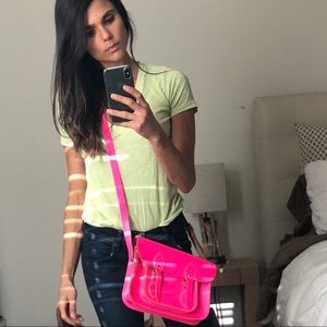 Cambridge Satchel purse 11 in Leather - Pink